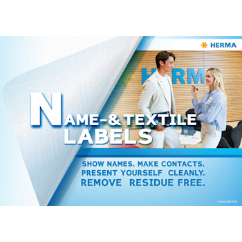 Naam- en textiellabels met gebruiksinstructies: namen weergeven, contacten leggen, netjes presenteren, restloos verwijderen.