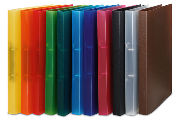 Afbeelding van kunststof ringbanden in verschillende kleuren