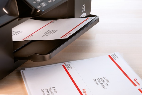 Adreslabels in de printer