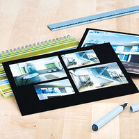 Toepassingsbeeld Laserlabels op Fotocollage