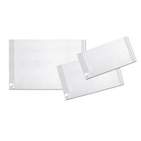 Afbeelding van een transparante basis boekomslag in verschillende maten