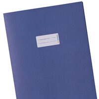The translation of "Heftschoner blau" from German to Dutch is "Blauwe schriftomslag.