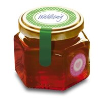 Deksellabel op honingpot