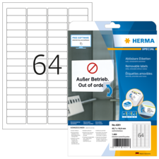 HERMA SPECIAL A4 etiketten verwijderbaar