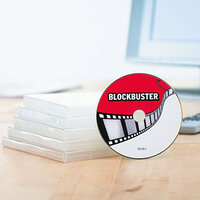 CD/DVD-label op CD/DVD geplakt