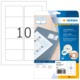 Packung mit 250 Inkjet-Etiketten, Größe 82,3 x 58,5 mm, mit der Aufschrift "10". Enthält Hinweise zur Nutzung von kostenloser Software.