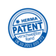 HERMA Patentstempel mit der Aufschrift "PATENT verschweißter Rand" und der Nummer "DE10 2011 010 272".