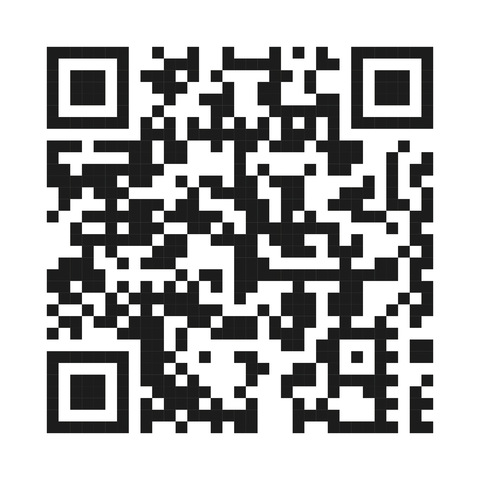 Schwarz-weißer QR-Code, der Informationen oder Links zu digitalen Inhalten enthält.