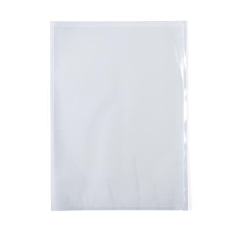 Transparente, leere Kunststoffhülle für Dokumente, ohne Inhalt oder Beschriftung. Ideal zum Schutz von Unterlagen.