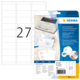 Adressetiketten für Schreibmaschinen, Packung mit 27 Etiketten, Größe 67 x 30 mm, von der Marke HERMA.