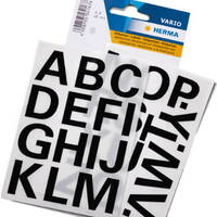 Sticker Letters Numbers Voorafgedrukt